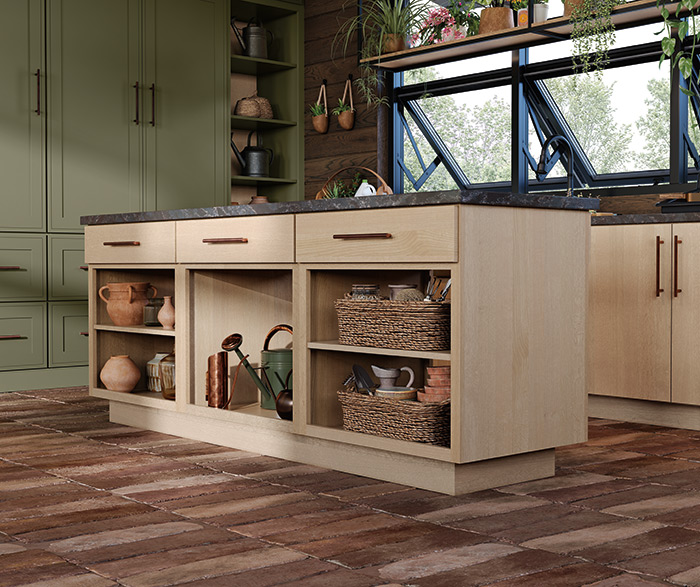 Green Mudroom Cabinets