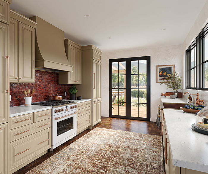 Galley Kitchen with efficient workflow